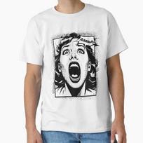 Scream Queen Screaming Unisex Comic Graphic Art Made In Usaaus Tshirt S2xl S
