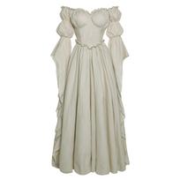 Women's Color Court Dress for Stage Performance L smėlis