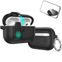Sihuanke Magnetic Case for Apple Airpods Pro 3, Frosted Automatic Pop-Up Earphone Case for Airpods Pro 3, Protective Cover for Airpods Pro 3, Black