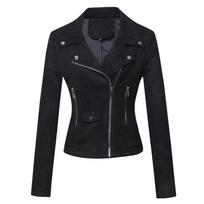 Women's Color Long Sleeve Zip-Up Jacket Casual Outerwear M juoda