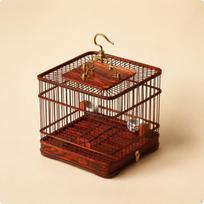 Bird Cage with Pullout Tray Hanging Wooden Birdcage for Decorators, Tabletop,