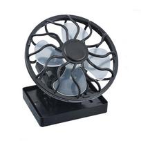 Clip-on Solar Powered Fan Sun Energy Panel Cooling Fan Portable Summer Air Cooler for Traveling Fishing Climbing
