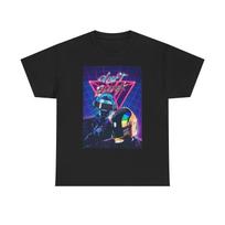Daft Punk Graphic T Shirt Retro EDM Unisex Heavy Cotton Tee M