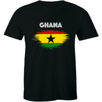Men's GHANA Ringer T-Shirt Football Africa Cup Of Nations 2019 Retro Country Top XXXL