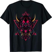 NEW Japanese Oni Samurai Demon Mask Design Great Gift Idea T-Shirt S-5XL L