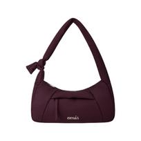 EMIS Padded Zip Pocket Shoulder Bag Burgundy ONE SIZE raudona