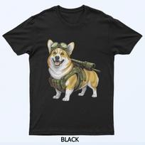 Tactical Corgi Dog Lovers Funny Pet Enthusiasts Design T-Shirt S