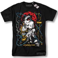Cyberpunk Edgerunners Shirt Anime Manga Lucy Rebecca David Cosplay Gamer T-Shirt S