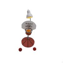 Basketball Hoop Ornament Decorative Mini with Light Small Toy for Teens, Bedroom,