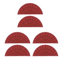 3 Pairs Shoe Cushion Pad with Adhesive Backing Slip Resistant Rubber Shoe Pad Textured Shoe Cushion Pad for Adult Kid raudona