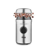 Household Mini Portable Coffee Grinder Electric Powder Small Semi Automatic Coffee Machine Grinder 220V šviesiai pilka spalva