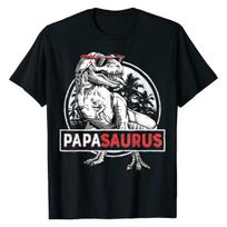Papasaurus Dinosaur Sunglasses Tropical Palm T-shirt XXXXL