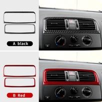 Carbon Fiber Interior Sticker for 2007-2014 Skoda Fabia 2 MK2 5J Door Handle Speedometer Button Central Air Outlet / Black Car juoda