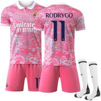 Soccer Uniform Set, Short Sleeve Football Jersey and Shorts Sportswear Kit for Training, Matches and Team Activities 20（Rec. Height 110-120cm）