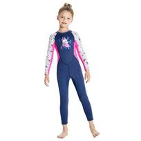 2.5mm Neoprene Kids Full Wetsuit Snorkeling Surfing Swimming Girls Thermal Dive Suit Long Sleeve Small smalta