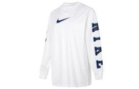 Nike Women'ss Oc 1 Ls Os Knit Crewneck Sport T-Shirt White DX7925-100 L
