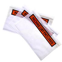 Courier rebate DL with print (PACKING LIST / ENCLOSED) self-adhesive envelope, pack of 100.