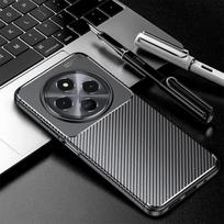 For Redmi 14C Case Cover Xiaomi Redmi 14C Capas Shockproof Carbon Fiber Lens Protective Phone Bumper Soft TPU Fundas Redmi 14C Redmi 14C juoda