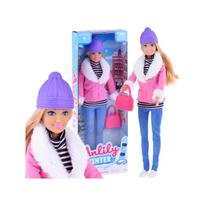 Anlily Madinga lėlė su žieminiais drabužiais + rankinė ZA4302