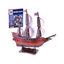 3D erdvinė dėlionė laivas Golden Hind ZA2600, 108 dalių