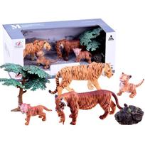 Gyvūnų rinkinys Safari figūrėlės TIGER 4vnt ZA2990