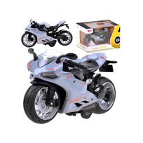 Žaislinis motociklas ZA3933 B, pilkas