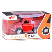 Automobilis vabalas, metalinis žaislinis automobilis, atidaromos durys, šviesa, garsas ZA4991, red