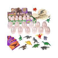 Archeologinis dinozaurų rinkinys 12 didelių kiaušinių + kortelės ZA4999