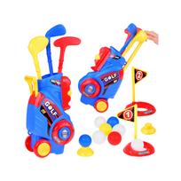 Mini golfo rinkinys lazdos + kamuoliukai + stovas ant ratukų SP0804