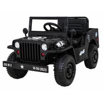 Elektromobilis Retro karinis 4x4 pavara, Black