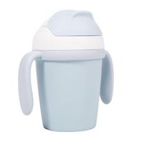 B-Cup gertuvė su šiaudeliu BIOplastic CPLA mėlyna