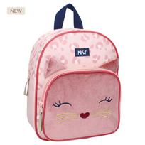 PRET Kitten Giggle aksominė rožinė vaikiška kuprinė