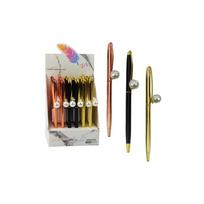 metalinis automatinis perlamutrinis rašiklis mėlynu rašalu 1,0 mm, 1 vnt