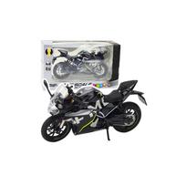 Sportinis metalinis motociklas žibintai Sound Black 250 SR 1:12