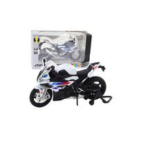 Sportinis metalinis motociklas žibintai Sound White S1000 1:12