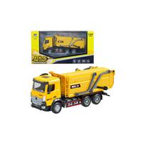 Huina metalinis mobilus šiukšliavežis Geltonas 1:50