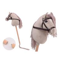 Arkliukas ant pagaliuko Holly Hobby Horse DELUXE, garsas, 80 cm, smėlio spalvos