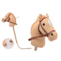 Arkliukas ant pagaliuko Holly Hobby Horse LUX, garsas, 80 cm, smėlinis