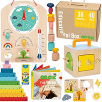 Edukaciniai žaislai Montessori Montessori Weatherboard 6in1 nuo 3 metų