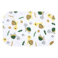 Sauskelnės - 27749 - FLANEL PRINT - EGA - Vėžlys - Geltonos / Žalios spalvos - dydis 70x80 cm