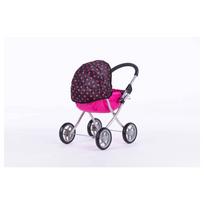 Lėlės vežimėlis - 9325 - SUSIE - BLACK AND PINK DREAMS