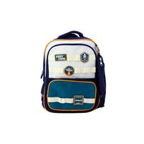 Space Patches mokyklinė kuprinė su pieštukine Navy blue 16L