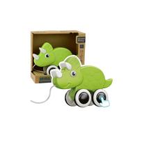 Traukiamas žaislas Dinozauras Squeaker Eco, Žalias