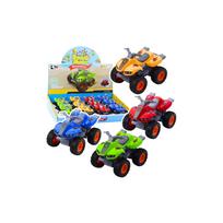 Keturratis su guminėmis padangomis ir metaliniu korpusu MIX 1vnt