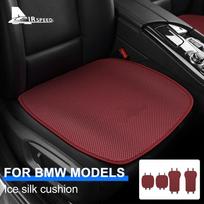 Ledinio šilko automobilio sėdynės pagalvėlė BMW 1 3 5 serijos X5 X6 F15 F16 F40 F30 G20 F10 G30 X1 F48 X3 G01 G05 galinė priekinė sėdynė Front Black