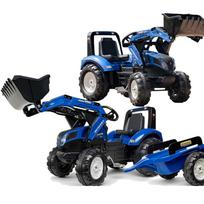 Pedalinis traktorius su priekaba FALK New Holland Blue nuo 3 metų