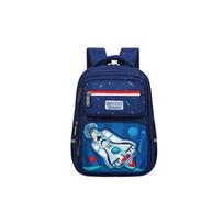 Vaikiška mokyklinė kuprinė su dirželiu Navy Blue Space Rocket 20L 41cm