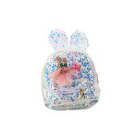 Vaikiška kuprinė Sequins Rabbit Ears White 22cm 4.4L