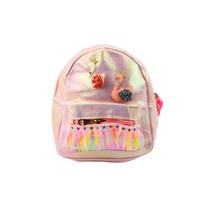 Vaikiška kuprinė Swans Lace Embellishments Pink 22cm 2.8L