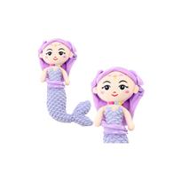 Pliušinė undinėlė su karoliukais apkabinimais Violetinė 32cm